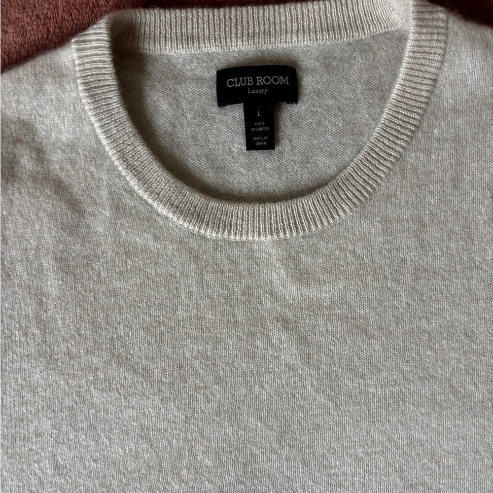 Club Monaco Men's Crewneck Sweater in Beige
